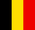 Belgien Nationsflagga